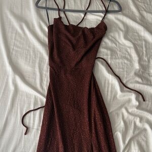 Windsor Strapless Burgundy Dress